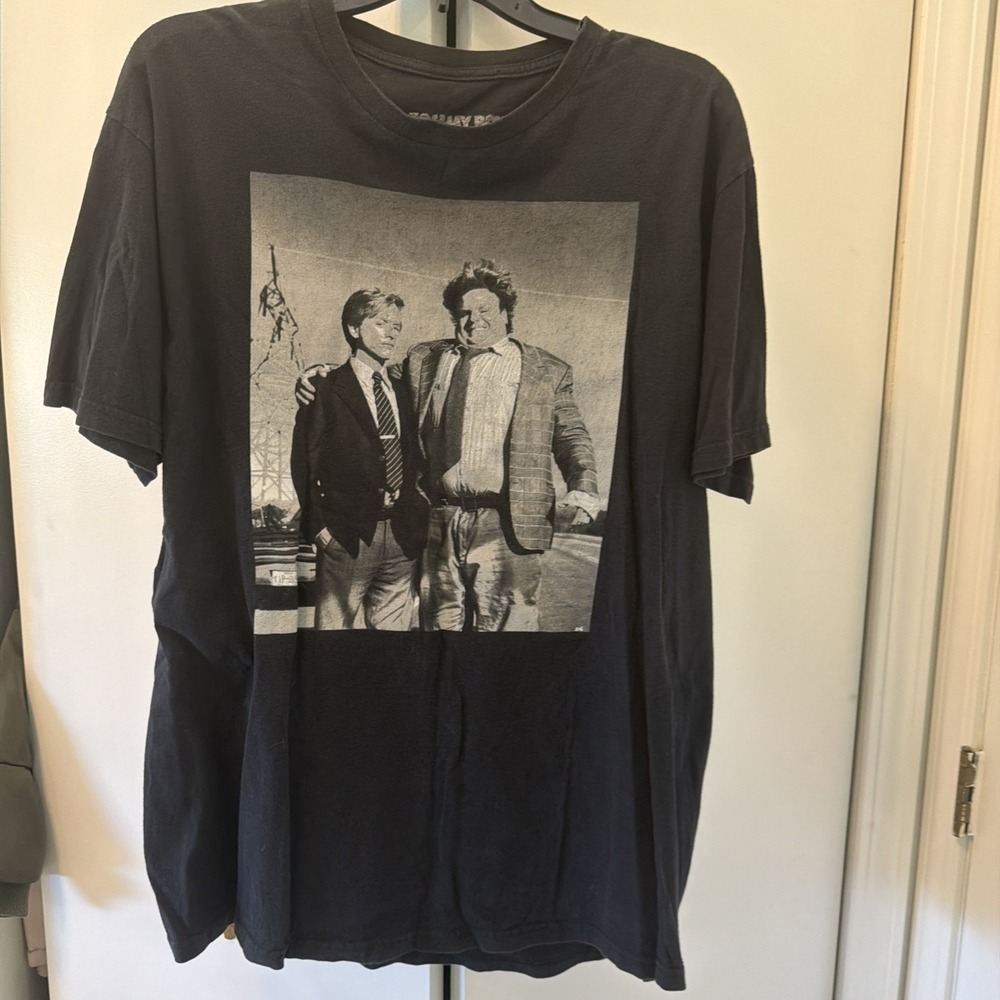 Mens Black TOMMY BOY The Movie Graphic Print Short Sleeve T-Shirt XL
